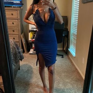 Oh Polly navy blue dress